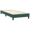 vidaXL Boxspringbett mit Matratze Dunkelgr&uuml;n 80x220 cm Samt