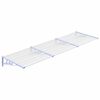 vidaXL T&uuml;rvordach Grau und Transparent 297,5x90 cm Polycarbonat