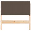 vidaXL Gepolstertes Kopfteil mit Kopfteil Braun und Taupe 75 cm