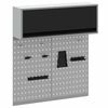 vidaXL Werkzeugschrank und Pegboard Set mit Regal 3 pcs Schwarz