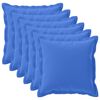 vidaXL Kissenbezug 6 stk. HOUTEN K&ouml;nigsblau 65 x 65 cm Polyester