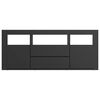 vidaXL TV-Schrank Schwarz 120x30x50 cm Holzwerkstoff