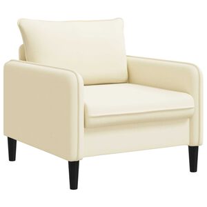 vidaXL XL-Sessel Creme Samt