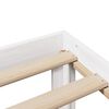 vidaXL Bettgestell mit Kopfteil ohne Matratze Weiß 150x200 cm