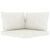 vidaXL 10-tlg. Garten-Lounge-Set mit Kissen Creme