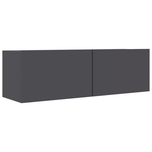 vidaXL TV-Schrank Grau 100x30x30 cm Holzwerkstoff
