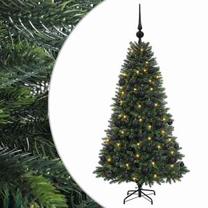 vidaXL K&uuml;nstlicher Weihnachtsbaum mit Kugel 120 cm 150 LEDs