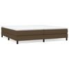 vidaXL Boxspringbettgestell Dunkelbraun 200x200 cm Stoff