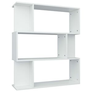vidaXL B&uuml;cherregal/Raumteiler Wei&szlig; 80x24x96 cm Holzwerkstoff
