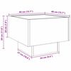 vidaXL Couchtisch Altholz 40 x 40 x 30 cm Holzwerkstoff