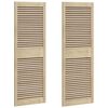 vidaXL Schrankt&uuml;r mit T&uuml;r 2 pcs Natur 49,5 x 2,1 x 140,5 cm