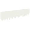 vidaXL Raseneinfassung 20 pcs 103 x 25 cm Stahl Wei&szlig;