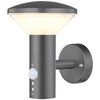 Luxform LED-Garten-Wandleuchte mit PIR Sensor Bitburg 230 V LUX1704Z