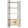 vidaXL Bücherregal 4 Ebenen 80x30x180 cm Mango Massivholz