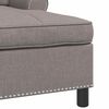 vidaXL Lounge-Liege mit Kissen Taupe 91 x 157 x 91 cm Stoff