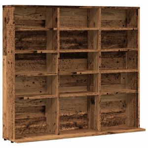 vidaXL CD-Regal Altholz-Optik 100x23x89,5 cm Holzwerkstoff