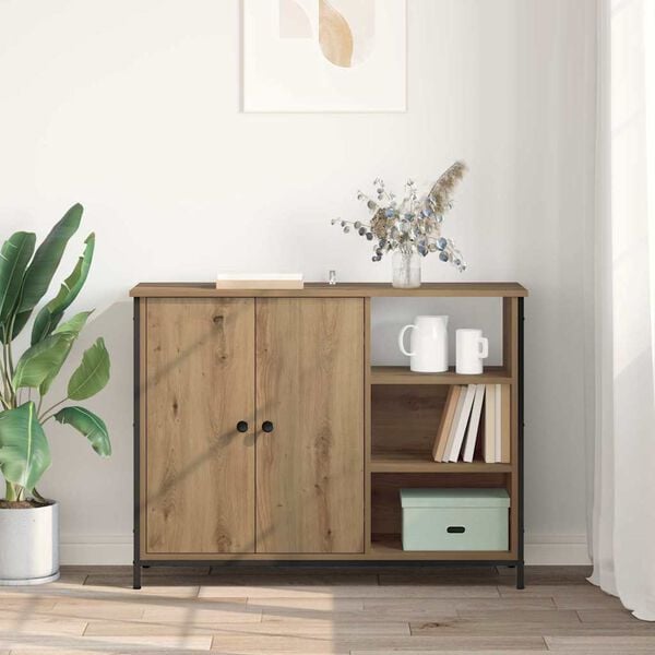 vidaXL Sideboard Artisan-Eiche 100 x 33 x 75 cm Holzwerkstoff