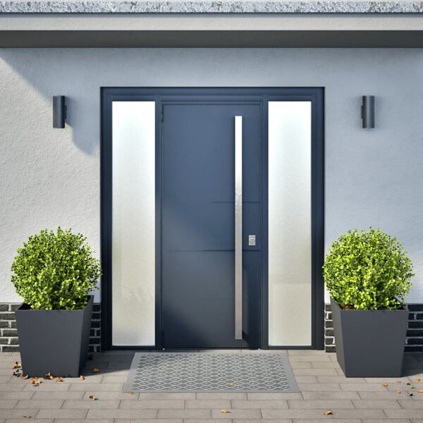 vidaXL Pflanzkübel 2 Stk. Anthrazit 50x50x50 Stahl