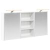 vidaXL Badezimmerschrank-Set 3 stk. Wei&szlig; 126 x 16 x 62,5 cm