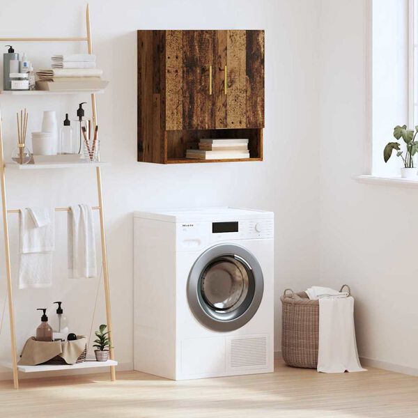 vidaXL Wandschrank Wandmontiert Altholz 60 x 31 x 70 cm Holzwerkstoff