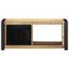 vidaXL TV-Schrank 80x30x35 cm Raues Massivholz Mango