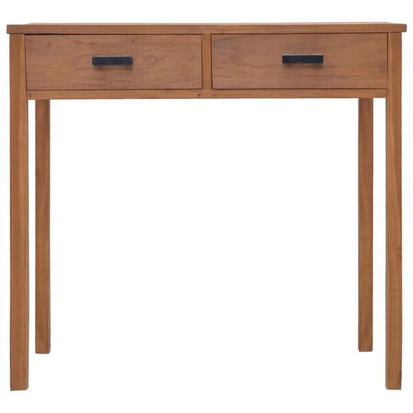 vidaXL B&uuml;rotisch 81x40x75 cm Teak Massivholz