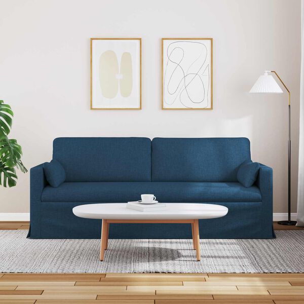 vidaXL Sofa Blau Gesamtabmessungen: 198 x 78 x 80 cm (B x T x H) Samt