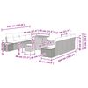 vidaXL Gartensofa-set 11 pcs Schwarz Poly-Rattan