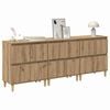 vidaXL Sideboards 3 pcs Artisan-Eiche 60 x 35 x 70 cm Holzwerkstoff