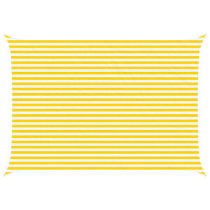 vidaXL Sonnensegel Gelb und Wei&szlig; 5 x 3,5 m 100 % Polyester Oxford