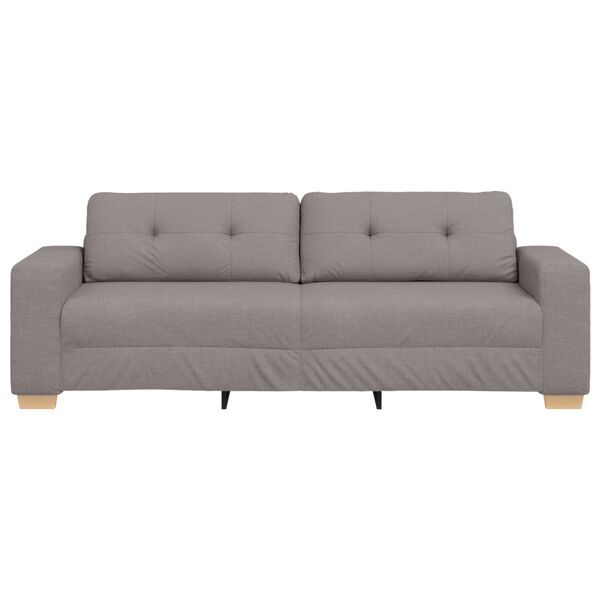 vidaXL Sofa Taupe Gesamtabmessungen: 221 x 80 x 80 cm (B x T x H)