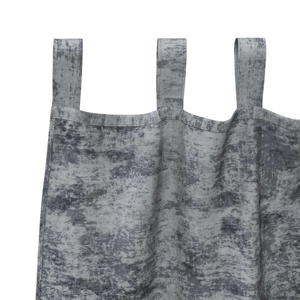 vidaXL Samtvorh&auml;nge mit Vorh&auml;ngen 2 pcs Silber Grau 175 x 140 cm Samt