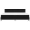 vidaXL Boxspringbett mit Matratze Schwarz 200 x 200 cm Stoff