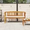 vidaXL Rosenbank Natur 157 x 46 x 82,5 cm Massivholz Akazie