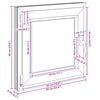 Kellerfenster RISOR Wei&szlig; 50 x 50 cm PVC und Glas