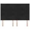 vidaXL Kopfteil mit LED -Streifenleuchten Schwarz 72 cm Samt