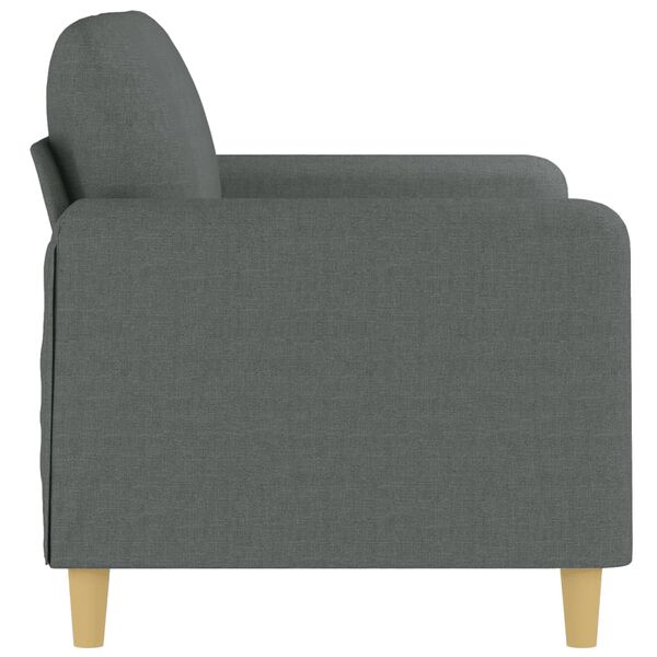 vidaXL 2-Sitzer-Sofa Dunkelgrau 120 cm Stoff