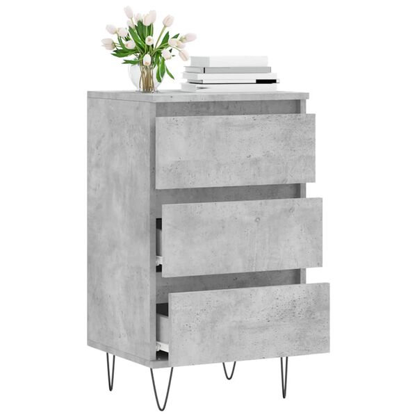 vidaXL Sideboard Betongrau 40x35x70 cm Holzwerkstoff