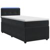 vidaXL Boxspringbett mit Matratze Schwarz 90 x 200 cm Samt