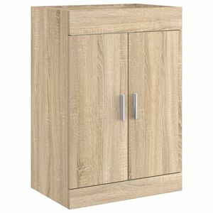 vidaXL Badunterschrank Sonoma-Eiche 56 x 37,5 x 81 cm Holzwerkstoff