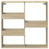 vidaXL Wandschrank Sonoma-Eiche 80x15x80 cm Holzwerkstoff
