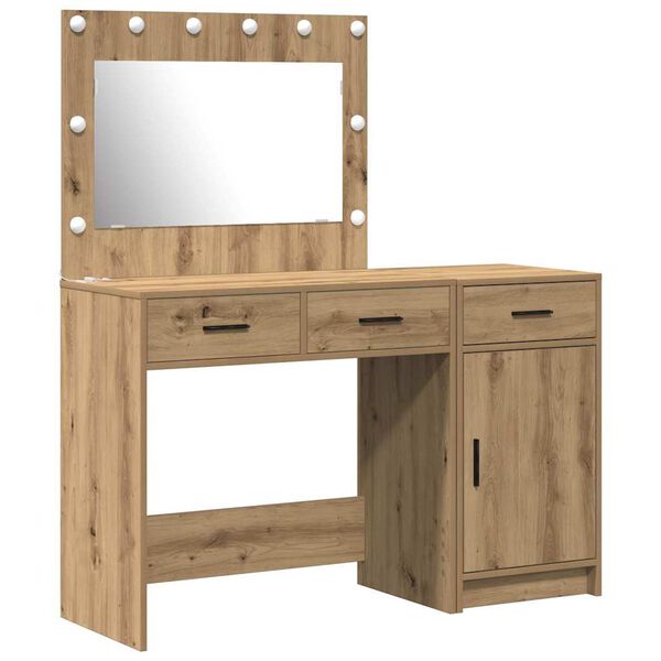 vidaXL Schminktisch mit T&uuml;r 2 pcs Braun 40 x 41 x 75 cm Holzwerkstoff