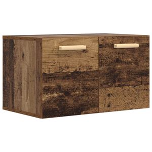 vidaXL Wandschrank Altholz 60 x 36,5 x 35 cm Holzwerkstoff