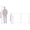 vidaXL Ausziehbare Seitenmarkise 120&times;500 cm Creme