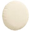 vidaXL Sitzkissen 2 pcs Creme Ø 30 cm Cordstoff