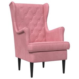vidaXL Sessel Rosa Samt