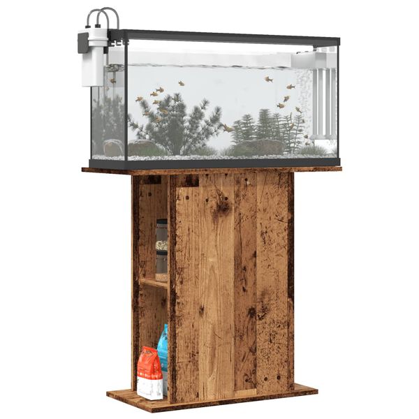 vidaXL Aquariumst&auml;nder Altholz 36x75x72,5 cm Holzwerkstoff