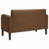 vidaXL Zweisitzer-Sofa Braun 110 cm Kunstleder