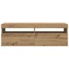 vidaXL TV-Schrank mit LED Artisan-Eiche 120x35x40 cm Holzwerkstoff