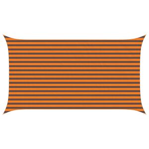 vidaXL Sonnensegel Orange und Braun 4,5 x 2,5 m 100 % Polyester Oxford